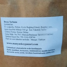 Manyas Köy Pazarı Doğal Katkısız Ev Yapımı Beyaz Köy Tarhanası- 500 gr