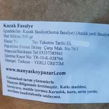 Manyas Köy Pazarı Doğal Kazak Fasulye 500 gr Paket - Horoz Fasulye