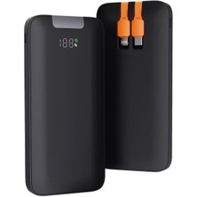 10000 Mah 22.5W Hızlı Şarj Kendinden Kablolu Powerbank Pb-55