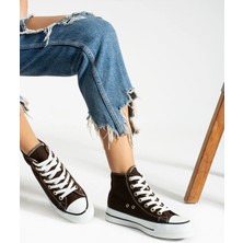 Lujin Store Yüksek Taban Canvas Platform Spor Ayakkabı