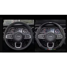 Araba Direksiyon Kılıfı Jeep Grand Cherokee Xj Renegade Pusula Wrangler Jk Tj Patriot Srt Trail Hawk Oto Aksesuarları 37-38 cm