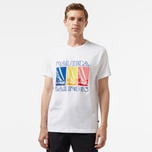 Nautica Erkek Beyaz T-Shirt