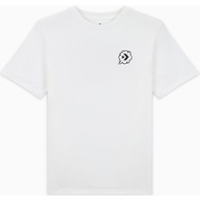 Converse Classic Erkek Grafik Baskılı Beyaz T-Shirt