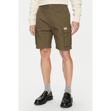 Erkek Ck Washed Cargo Şort - Koyu Yeşil