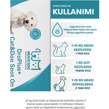 Muvicado Kedi Köpek Dış Parazit Ense Deri Damlası Bit Kene Pire Anti Parazit Uzaklaştırıcı Bitkisel Damla - (Köpek Kedi iç Dış Parazit Değil Sadece Dış Damladır)