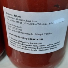 Manyas Köy Pazarı Doğal Ev Yapımı Domates Salçası 660 cc Kavanoz