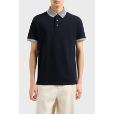 Emporio Armani Streç Pamuklu Regular Fit Düğmeli Polo Yaka T Shirt Erkek Polo Yaka T Shirt EM000852 AF12955 FB273