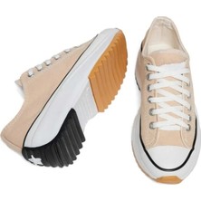 Lujin Store Krem Art's The Run Star  Canvas Sneaker Kısa Ayakkabı