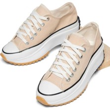 Lujin Store Krem Art's The Run Star  Canvas Sneaker Kısa Ayakkabı