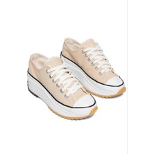 Lujin Store Krem Art's The Run Star  Canvas Sneaker Kısa Ayakkabı