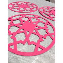 Keçe Supla ( Amerikan Servis/nihale ) / 33CM Yuvarlak / 3mm Kalınlık / 3 Adet