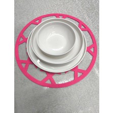 Keçe Supla ( Amerikan Servis/nihale ) / 33CM Yuvarlak / 3mm Kalınlık / 3 Adet