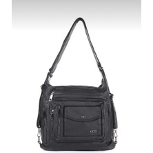 Ccs 16749 Yıkama Deri Omuz Askılı Sırt Çantası