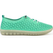 Ziya, Kadın Hakiki Deri Sandalet 1511010Z02 Su Yeşili