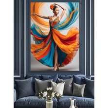 Efsanevi Dans Figürü Dekoratif Kanvas - Mdf Ahşap Tablo