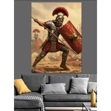 Roma Askeri ve Savaş Sahnesi Dekoratif Kanvas - Mdf Ahşap Tablo
