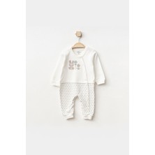 Aziz Bebe Erkek Bebek Hayvan Nakışlı Çıtçıtlı Tulum 0 Ay - 6 Ay