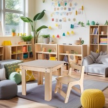 Montessori Anaokulu Masa ve Sandalye Takımı