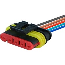 TE/Amp Superseal Erkek Soket 5 Pin Kablolu