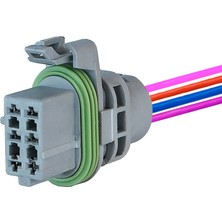 Aptiv (Delphi) Far Soketi Gri 6 Pin Kablolu