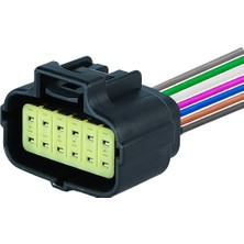 TE/Amp Soketi 12 Pin Kablolu