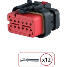 Belirtilmemiş TE/Amp Erkek Konnektör 12 Pin Kablosuz