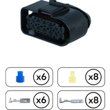 TE/Amp Xenon Far Soketi 14 Pin Kablosuz