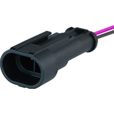 TE/Amp Superseal Dişi Soket 2 Pin Kablolu
