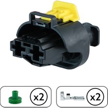 TE/Amp Renault Direksiyon Pompa Soketi Siyah 2 Pin Kablosuz