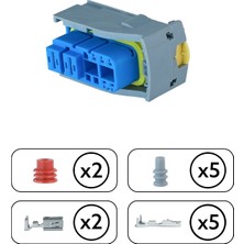 Belirtilmemiş TE/Amp Mazot Filtre Soketi 7 Pin Kablosuz