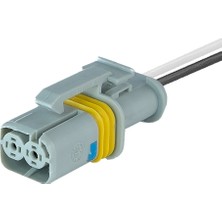 Lear Universal Sinyal Soketi Gri 2 Pin Kablolu