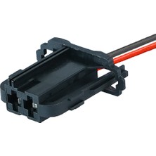 Soketsan Şarj Soketi Siyah 2 Pin Kablolu