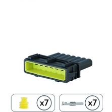 Belirtilmemiş TE/Amp Universal Dişi Soket 7 Pin Kablosuz
