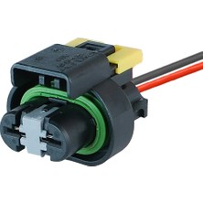 Aptiv (Delphi) Fan Motor Soketi Siyah 2 Pin Kablolu