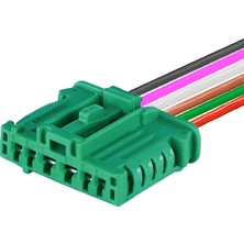 Molex Stop Soketi Yeşil 6 Pin Kablolu