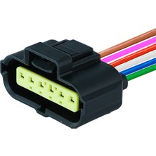TE/Amp Benzin Pompa Soketi 6 Pin Kablolu