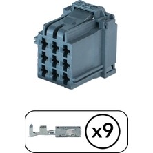 TE/Amp MCP 2.8 Konnektör 9 Pin Kablosuz