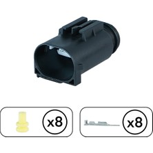 Belirtilmemiş TE/Amp Sinyal Soketi Dişi 8 Pin Kablosuz