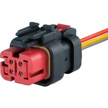 TE/Amp Erkek Konnektör 4 Pin Kablolu