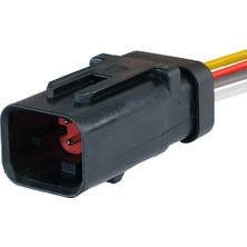 Belirtilmemiş TE/Amp Dişi Konnektör 4 Pin Kablolu