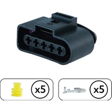 TE/Amp Soket 5 Pin Kablosuz