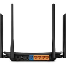 TP-Link Archer C6 | Dual-Band Wi-Fi 5 Router | AC1200 Mbps | 4 Gigabit LAN Bağlantı Noktası | MU-MIMO | Beamforming | WPA3 | Access Point Modu | Ebeveyn Denetimleri
