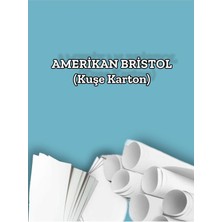 Orbak Kağıtçılık 270 Gr. Amerikan Bristol Kağıt Karton 21X29,7 A4 Ebatında 100 Adet