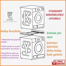 Etepzo Tasarım ve Mühendislik Çamaşır Yıkama ve Çamaşır Kurutma Makineleri Üst Üste Birleştirme Ara Aparatı