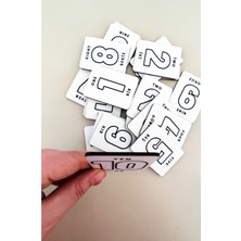 20 Parça Sayılar Zeka Kartları Eşleştirme Oyunu Hafıza Kartı Ahşap Eğitici Puzzle Oyuncak