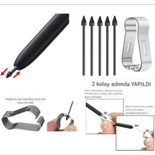 Samsung S Pen Tablet Uyumlu Kalem Ucu Tab S6/S6LTE/S7FE/S7ULTRA/S8 /s8 ULTRA/S9/S9FEULTRA S10/S10ULTRA (5 Tane) Siyah