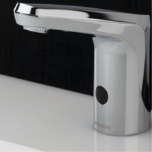 VitrA Geberit 116.133.21.1 Type 80 Fotoselli Lavabo Bataryası Tek Su Girişli, Krom, Elektrikli