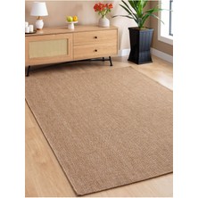 SRZ-0604 Jüt Tabanlı Hasır Dokuma Örme Bohem Antialerjik Halı Kilim