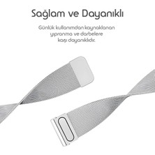 Xiaomi Watch 2-S3-S1-S1 Active-S1 Pro Ile Uyumlu (22MM) Mıknatıslı Metal Hasır Kordon