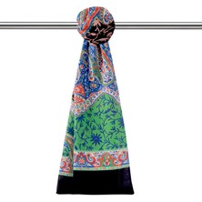 Lacivert Şal Desen Soft Şal